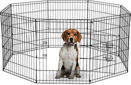 30" Wire Playpen for Medium Dogs